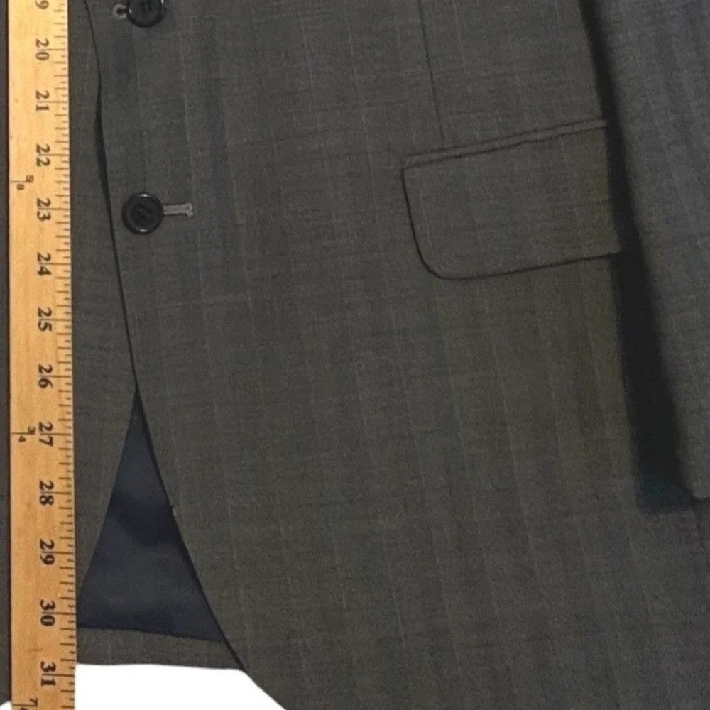 Austin Reed‎ Blazer Men Grey Glen Plaid Two Button Sport Coat England Unsized